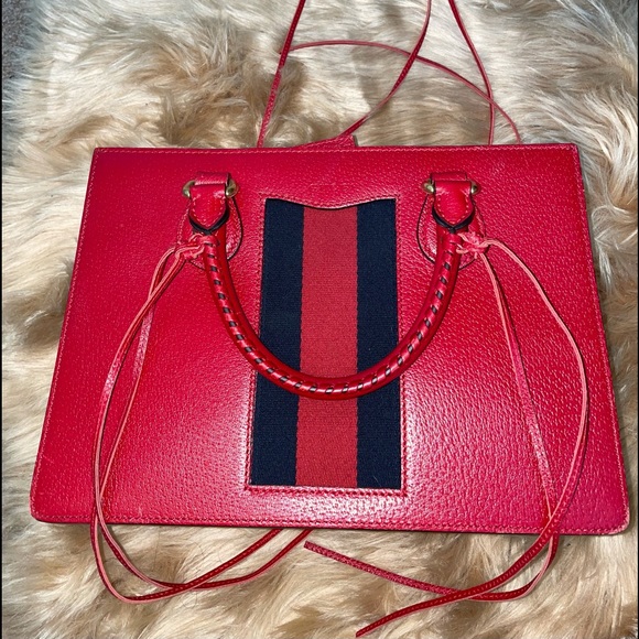 Gucci Red Leather Bag - Picture 5 of 17
